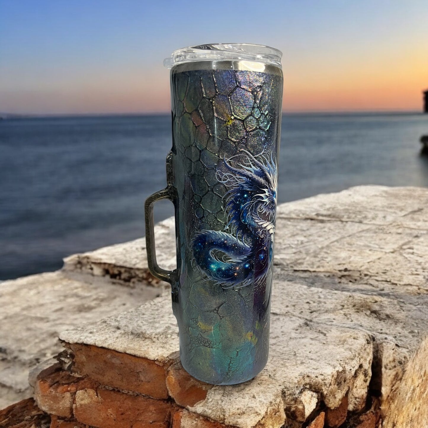 Color shift Dragon scale W/Handle