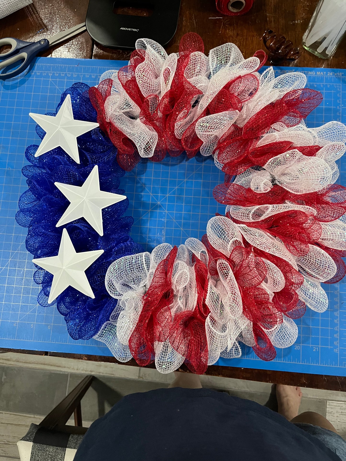 Flag Themed Wreath