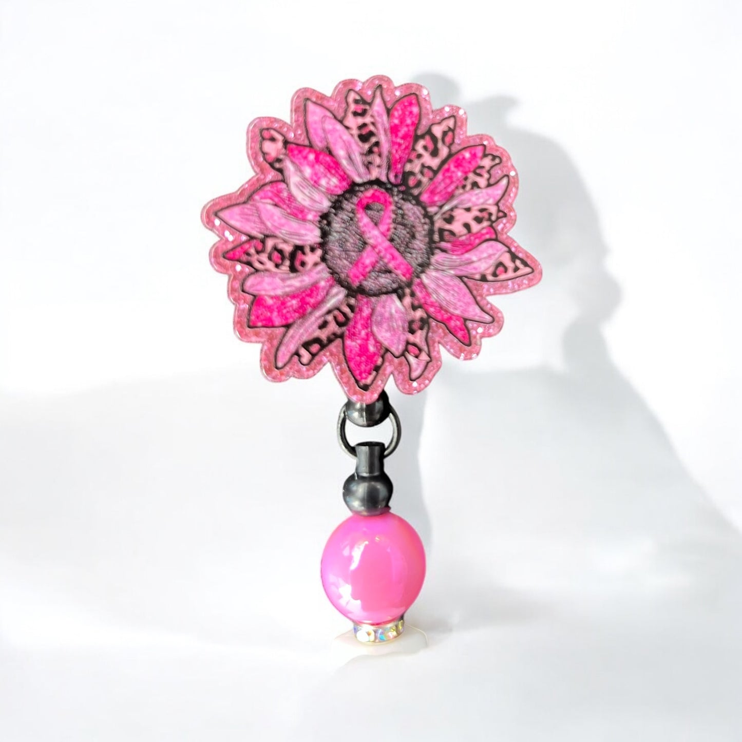 Pink ribbon sunflower