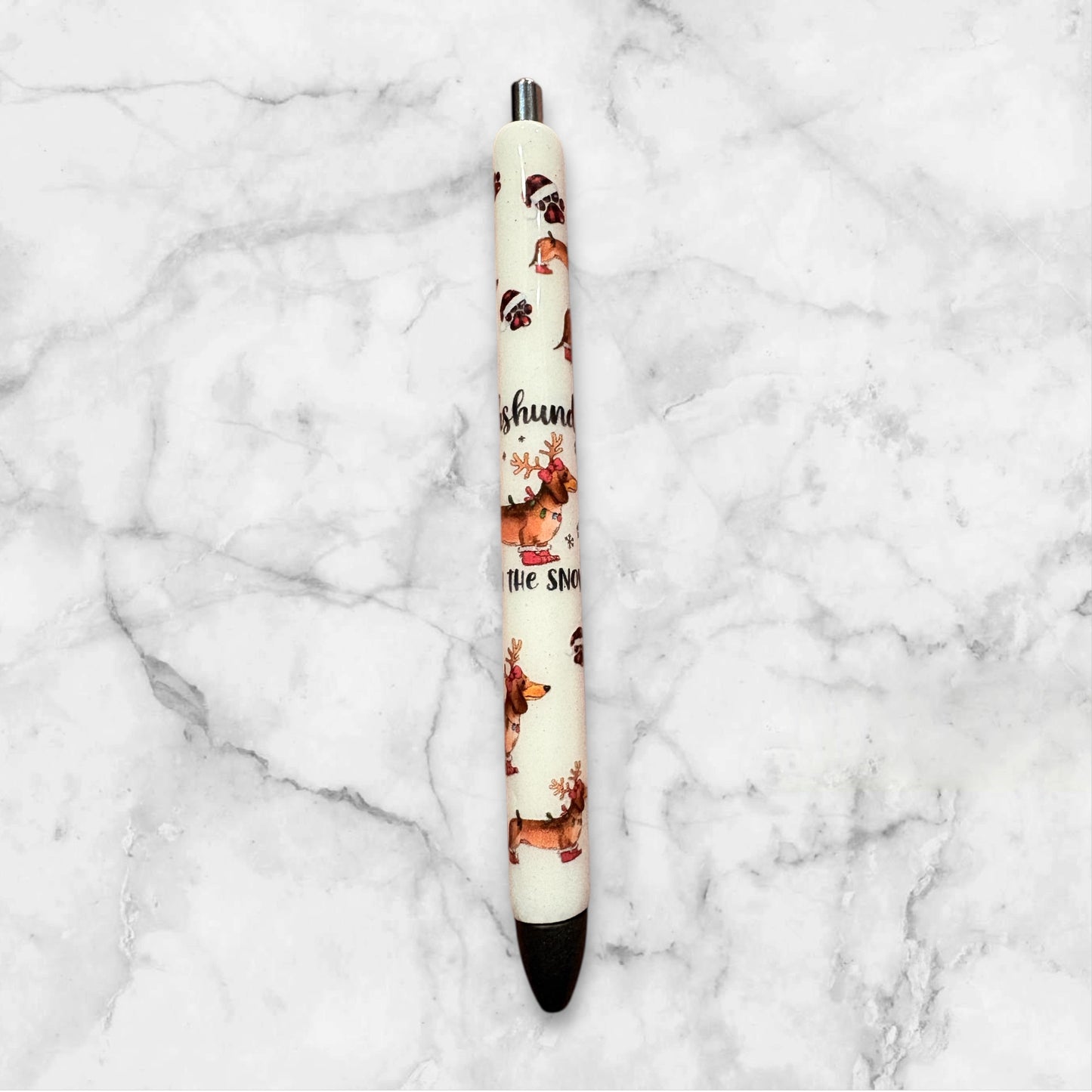 Dachshund thru the snow