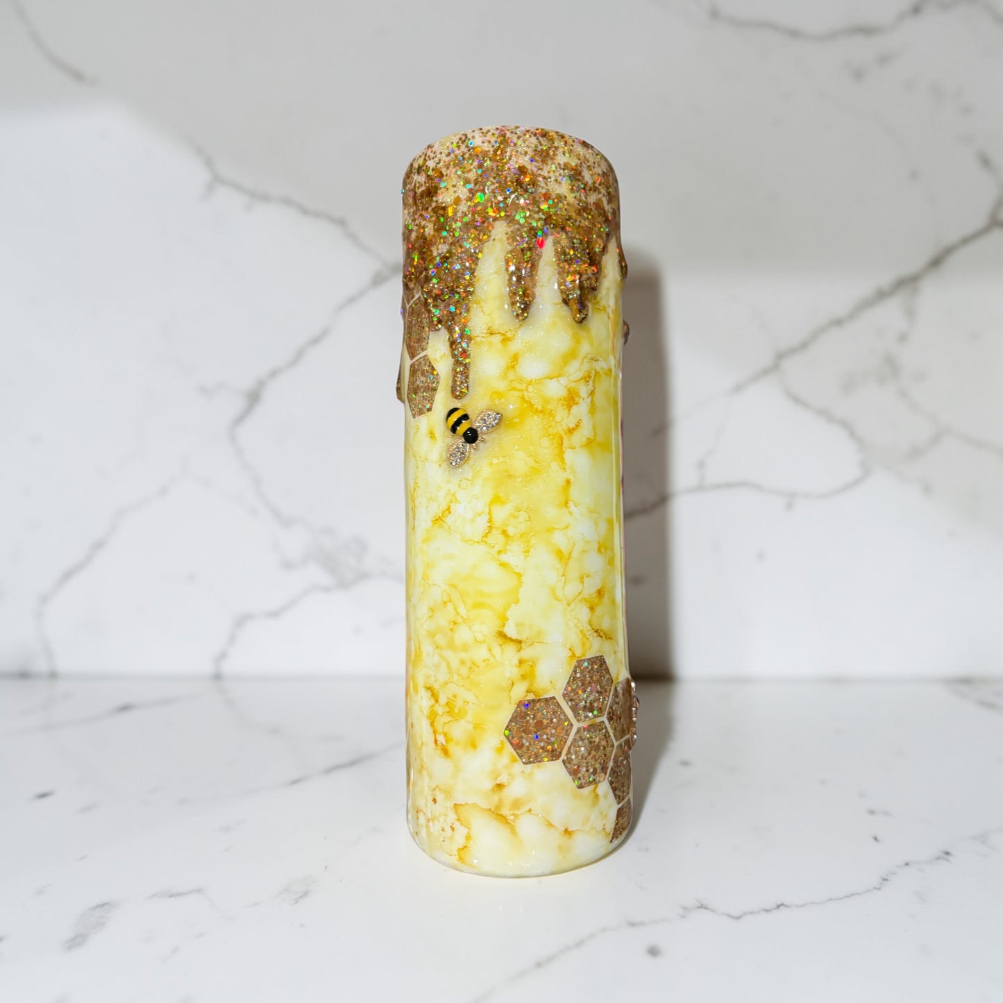 Yellow Honey Drip Bee cup