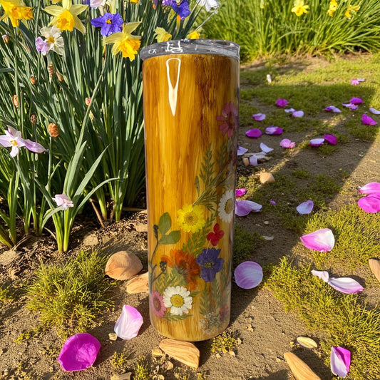 Flower Spiral Woodgrain