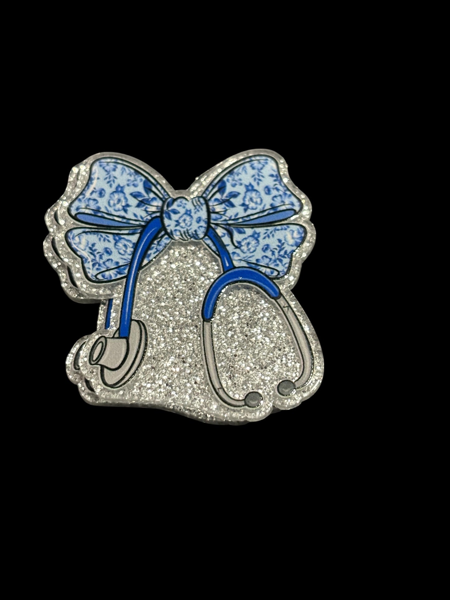 Flower Bow w/ stethoscope
