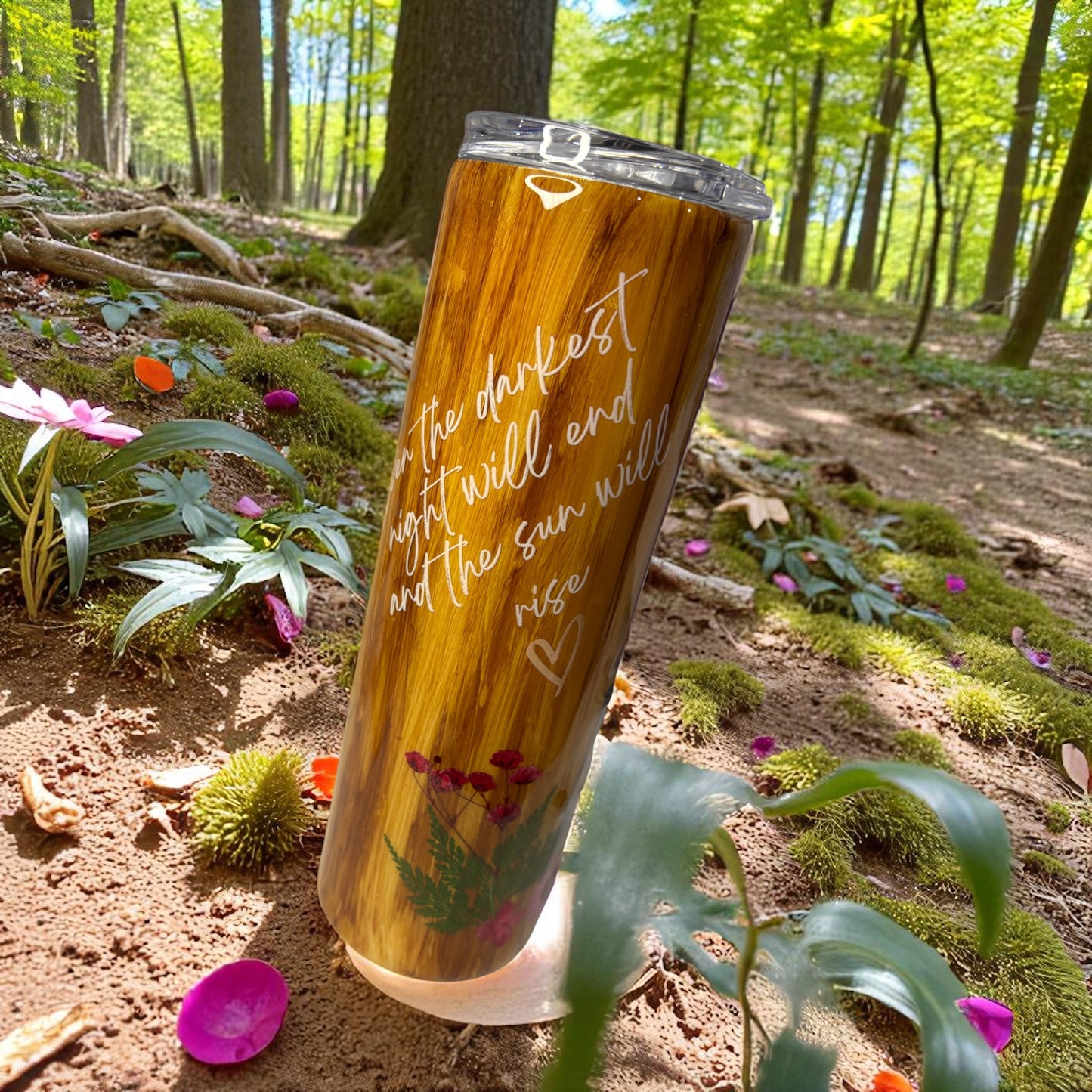 Flower Spiral Woodgrain