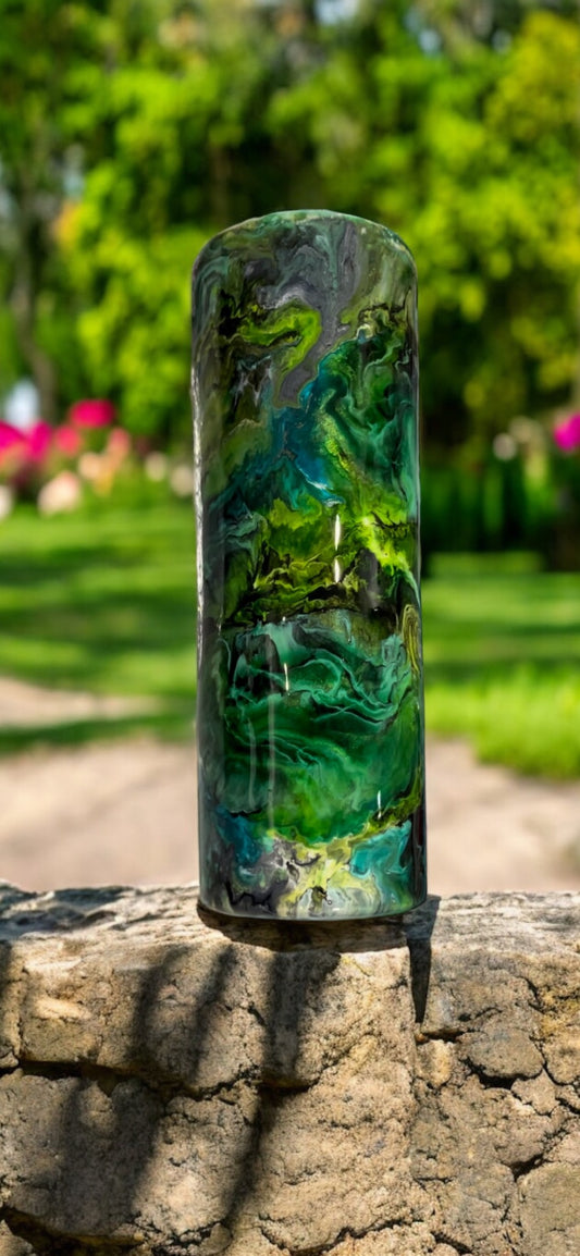 Green Ink Swirl