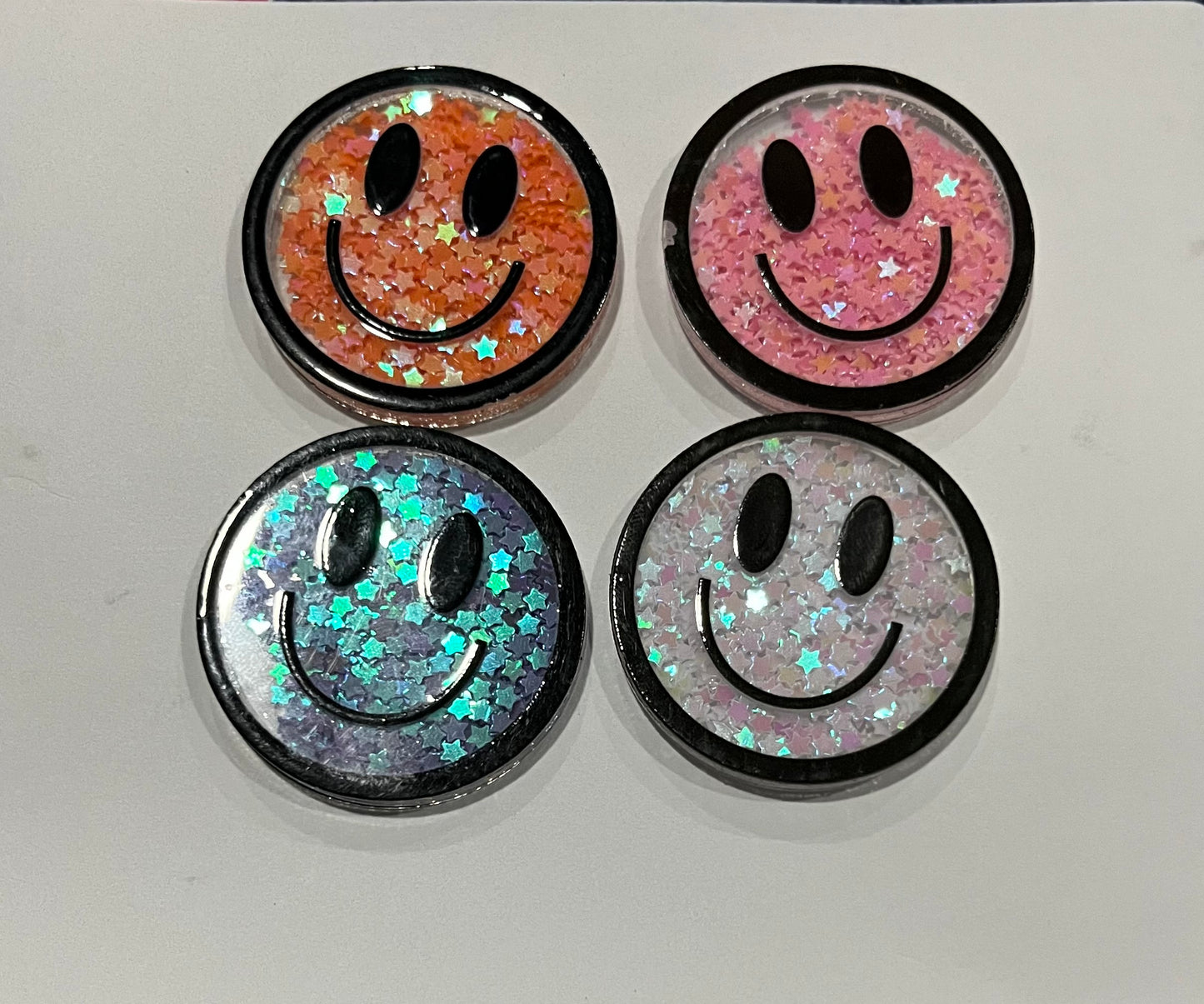 Glitter shaker smile- random color