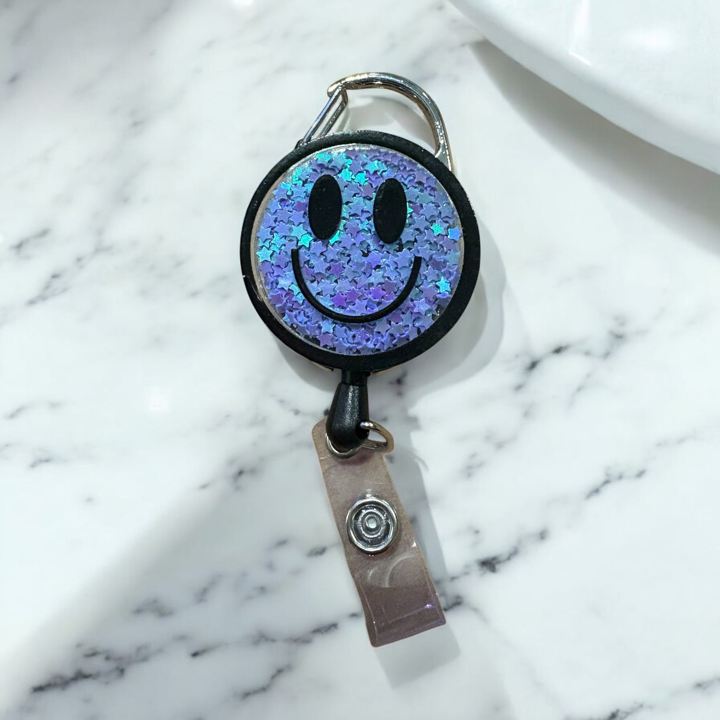 Glitter shaker smile- random color