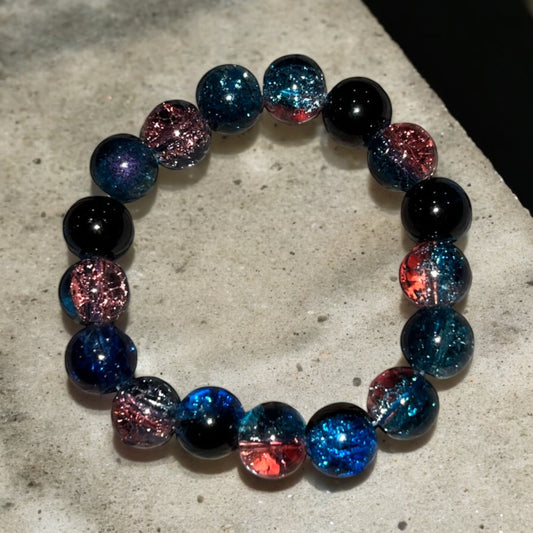 Blue & Pink Bead