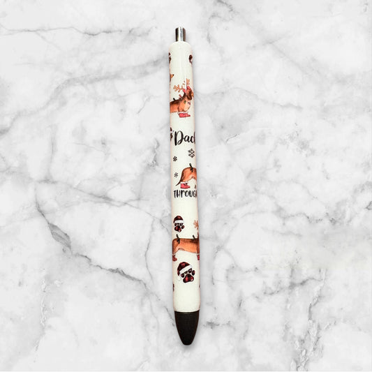 Dachshund thru the snow