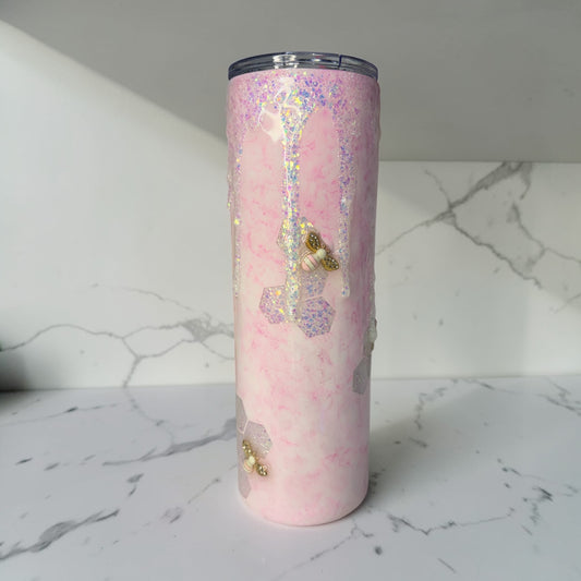 Pink- Honey Drip Bee cup