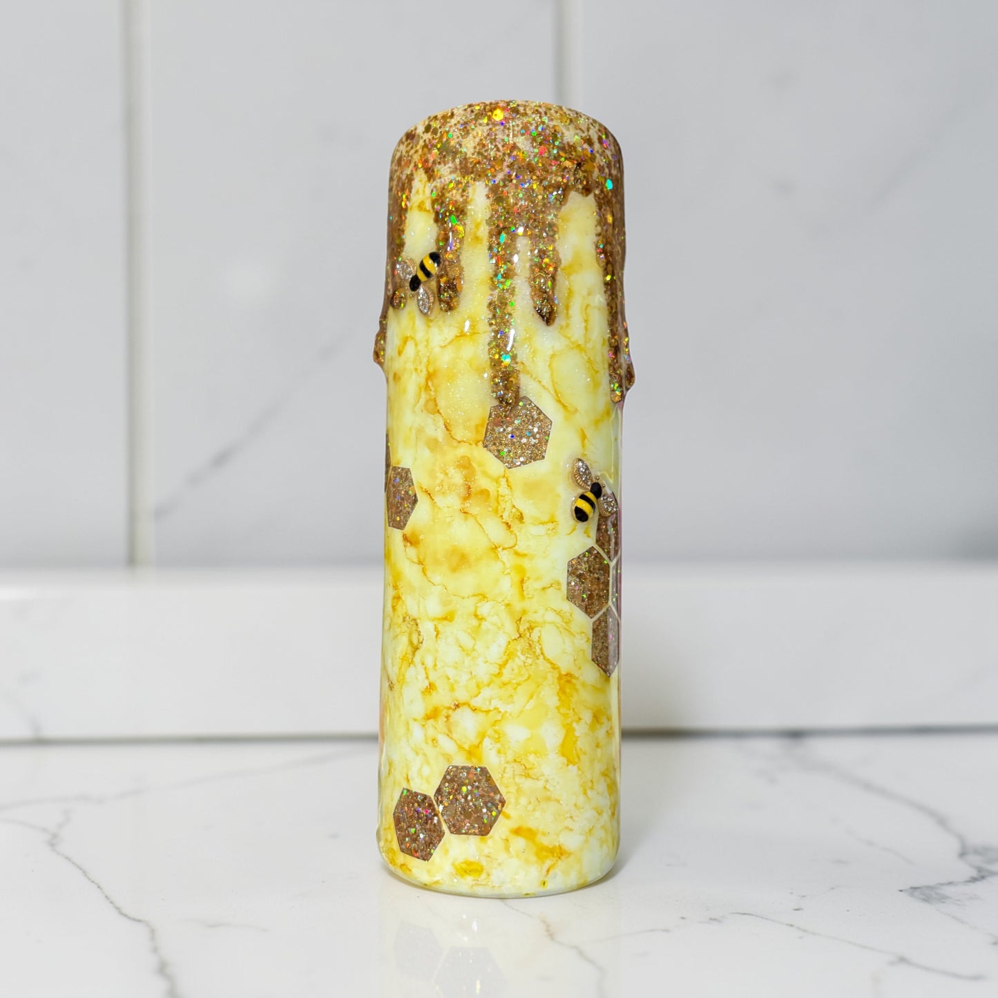 Yellow Honey Drip Bee cup